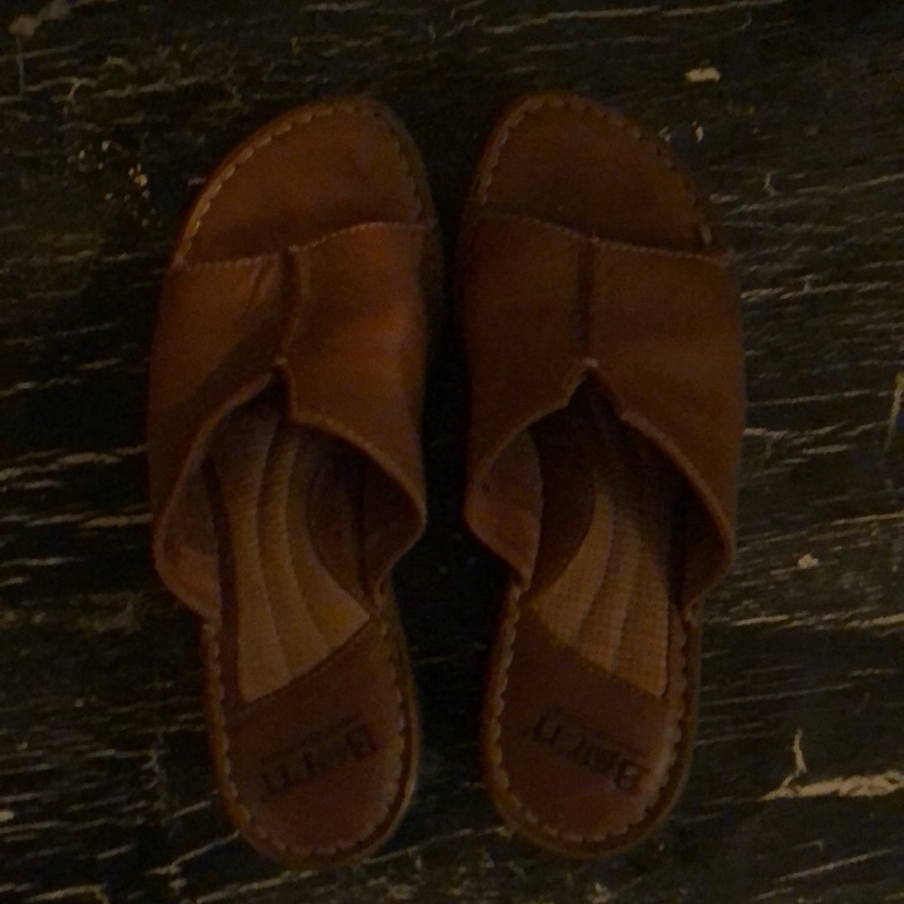Tan sandals